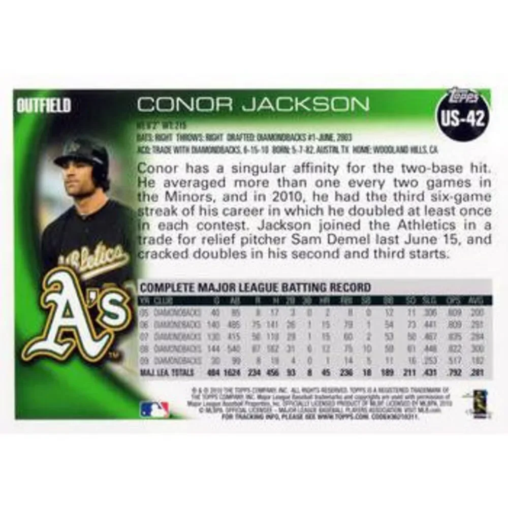2010 Topps Update Conor Jackson US-42 Oakland Athletics